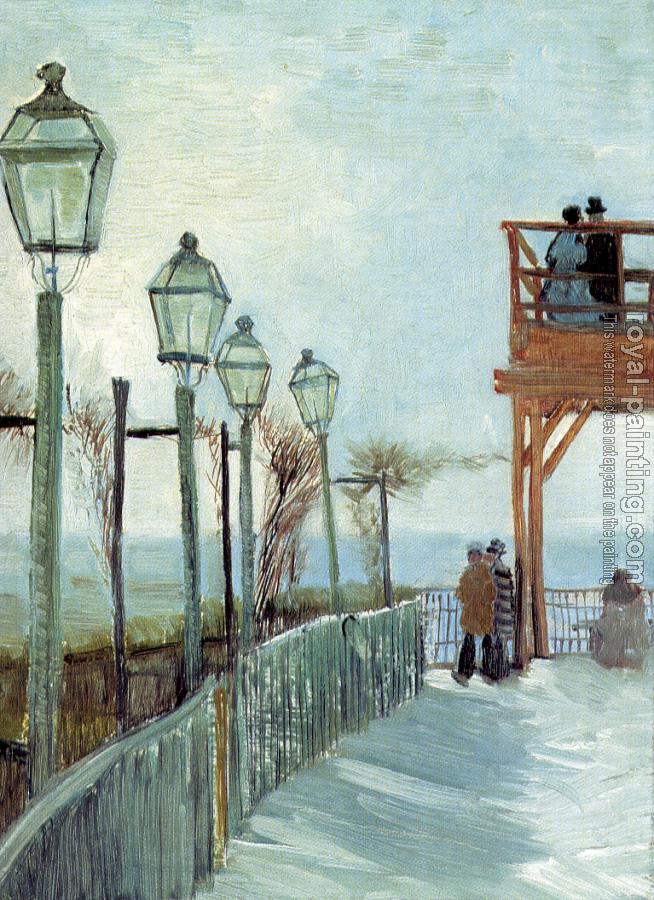 Vincent Van Gogh : Belvedere Overlooking Montmartre
